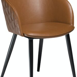 Dual, Spisebordsstol, Kunstlæder by DAN-FORM Denmark (H: 80 cm. B: 57 cm., Brun/Sort)