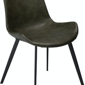 Hype, Spisebordsstol, Kunstlæder by DAN-FORM Denmark (H: 80 cm. B: 52 cm., Grøn/Sort)