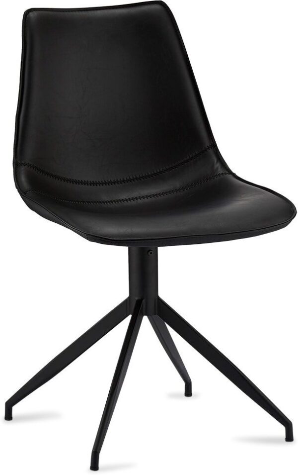 Montrose, Spisebordsstol, PU-læder by Raymond & Hallmark (H: 84 cm. x B: 47 cm. x L: 55 cm., Sort)