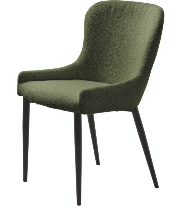 Ontario, Spisebordsstol, bouclé by Unique Furniture (H: 82 cm. x B: 52 cm. x L: 60 cm., Grøn)