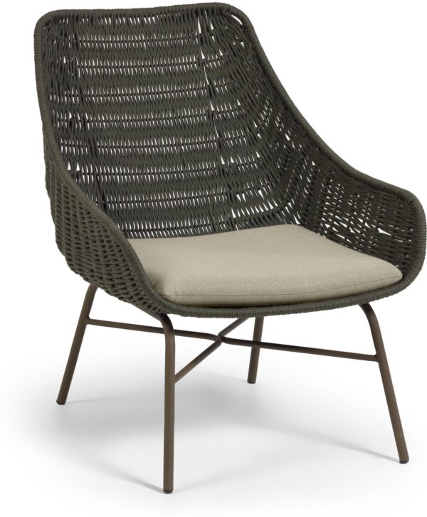 Abeli, Udendørs spisebordsstol by LaForma (H: 85 cm. B: 68 cm. L: 67 cm., Grøn)