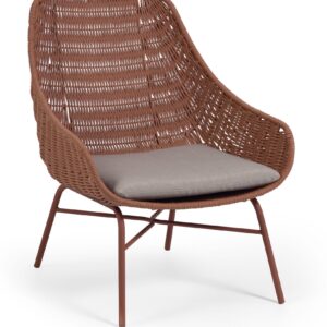 Abeli, Udendørs spisebordsstol by LaForma (H: 85 cm. B: 68 cm. L: 67 cm., Lyserød)