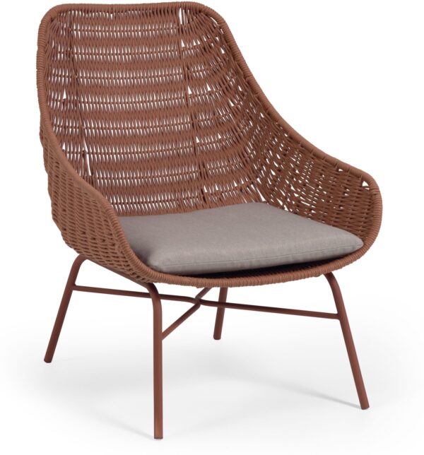 Abeli, Udendørs spisebordsstol by LaForma (H: 85 cm. B: 68 cm. L: 67 cm., Lyserød)