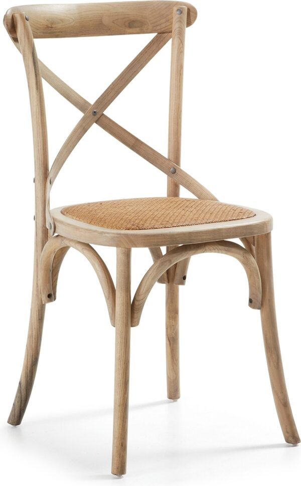 Alsie, Spisebordsstol, colonial, vintage, solidt træ by LaForma (H: 88 cm. B: 50 cm. L: 52 cm., Natur)