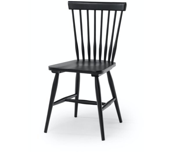 BIRKA, Spisebordsstol, Massiv egetræ by Torkelson (H: 85 cm. x B: 46 cm. x D: 46 cm., Sort lak)