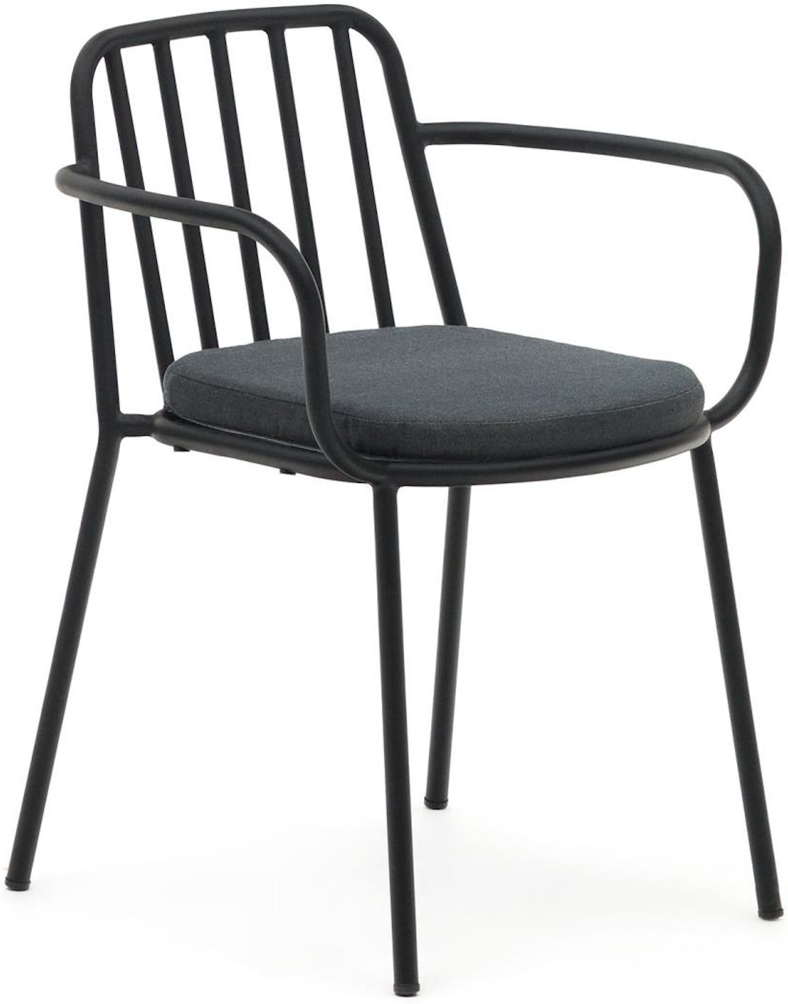Bramant, Spisebordsstole, moderne, nordisk, metal by Laforma (H: 76 cm. x B: 60 cm. x L: 55 cm., Sort)