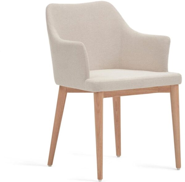 Croft, Spisebordsstole, nordisk, moderne, rustik, stof by Laforma (H: 79 cm. x B: 54 cm. x L: 57 cm., Beige/Natur)