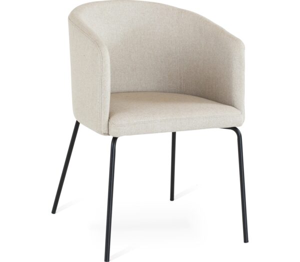 FAB, Spisebordsstol, Stof, Metal by Torkelson (H: 78 cm. x B: 55 cm. x D: 54 cm., Beige)