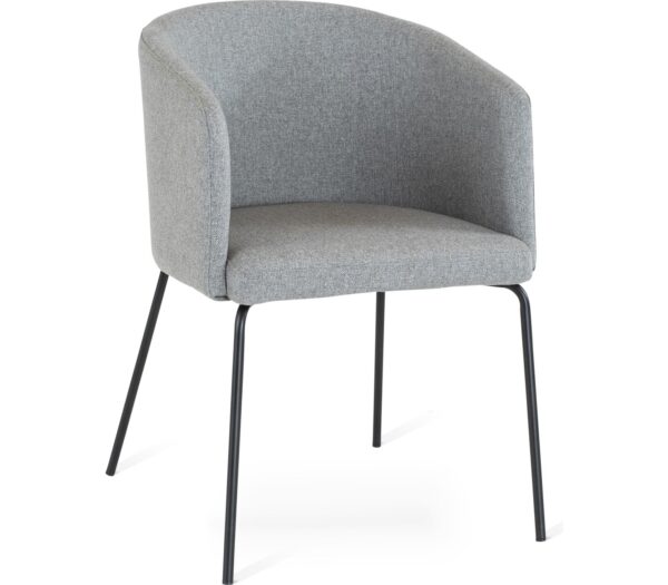 FAB, Spisebordsstol, Stof, Metal by Torkelson (H: 78 cm. x B: 55 cm. x D: 54 cm., Grå)