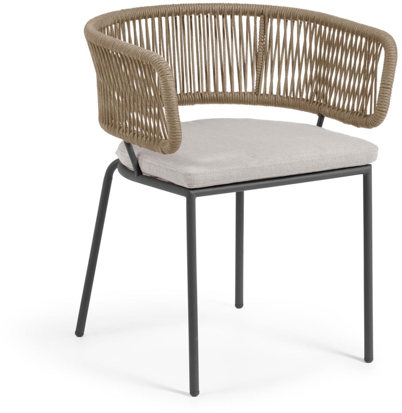 Nadin, Udendørs spisebordsstol by LaForma (H: 73 cm. x B: 58 cm. x L: 55 cm., Beige)