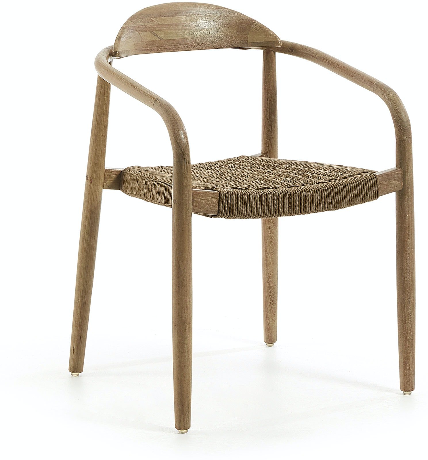 Nina, Udendørs spisebordsstol by LaForma (H: 78 cm. B: 56 cm. L: 53 cm., Brun/Natur)