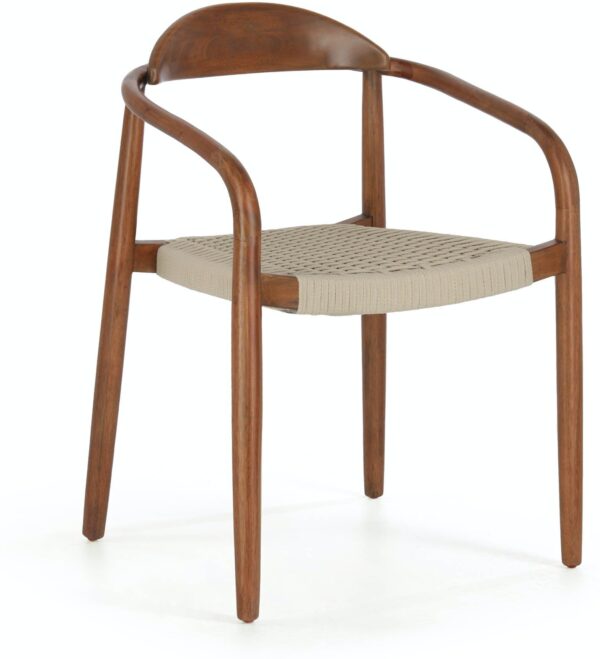 Nina, Udendørs spisebordsstol by LaForma (H: 78 cm. B: 56 cm. L: 53 cm., Natur/beige)