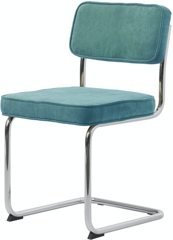 Rupert, Spisebordsstol, Stof by Unique Furniture (H: 84 cm. x B: 50 cm. x L: 53 cm., Blå)