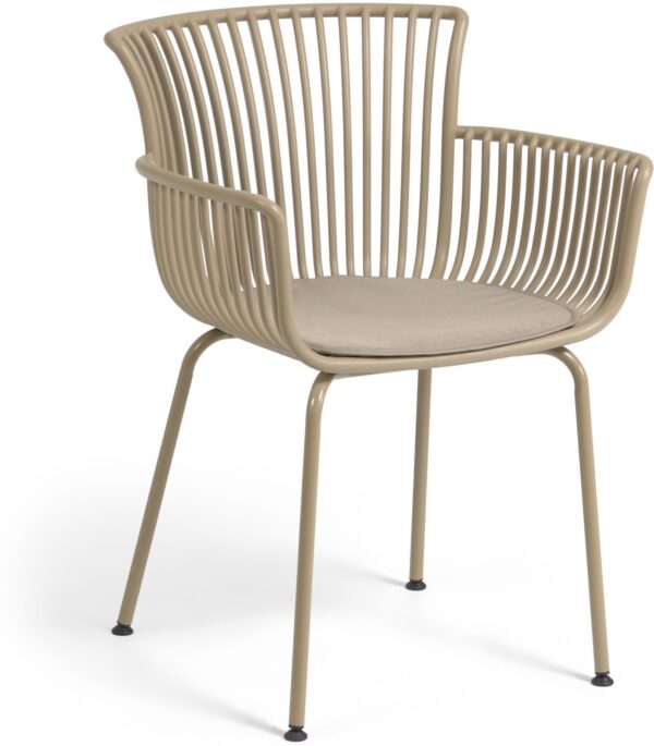 Surpika, Udendørs spisebordsstol by LaForma (H: 80 cm. B: 59 cm. L: 55 cm., Beige)