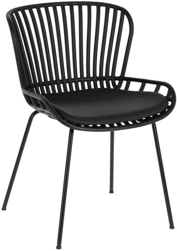 Surre, Spisebordsstol, Plast by LaForma (H: 80 cm. x B: 52 cm. x L: 57 cm., Sort)