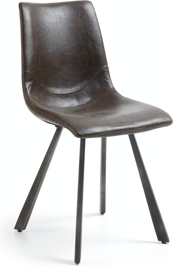 Trap, Spisebordsstol by LaForma (H: 86 cm. B: 47 cm. L: 52 cm., Mørkebrun)