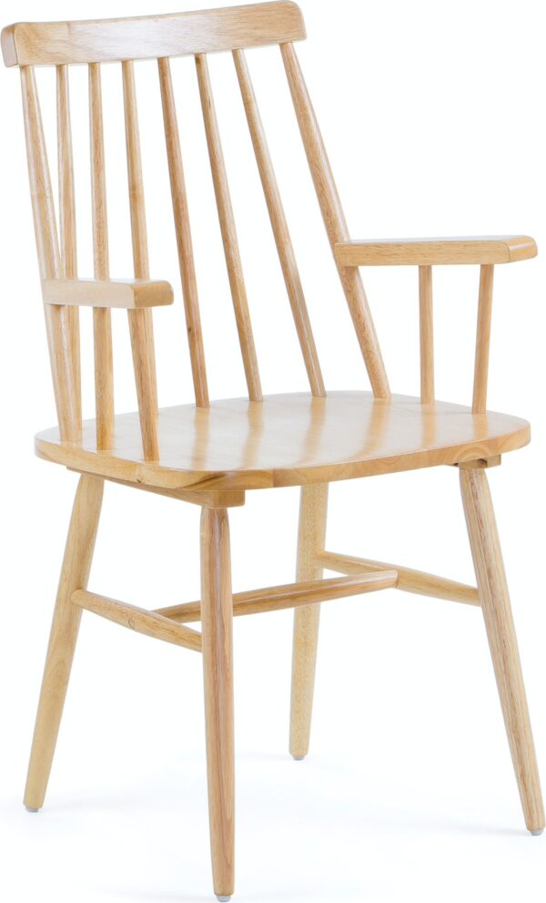 Tressia, Spisebordsstol, solidt træ by LaForma (H: 87 cm. B: 53 cm. L: 51 cm., Natur)
