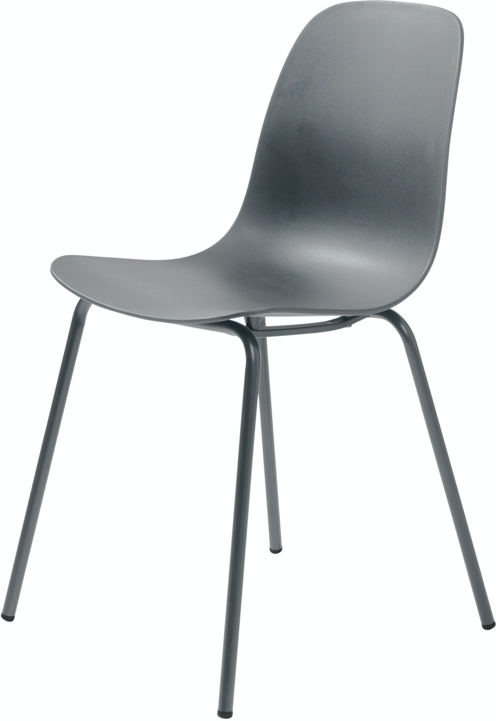 Whitby, Spisebordsstol med ergonomiske kurver by Unique Furniture (H: 84 cm. x B: 50 cm. x L: 50 cm., Grå)