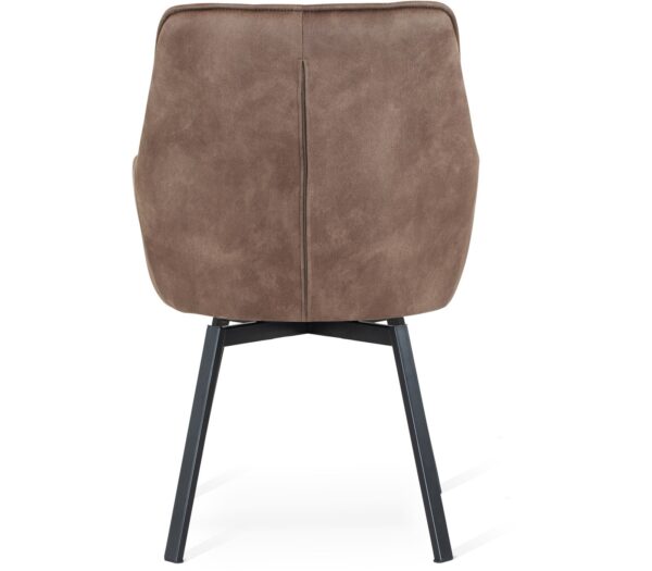 CARRO, Spisebordsstol, Stof by Torkelson (H: 83 cm. x B: 57 cm. x D: 61 cm., Brun/Sort)