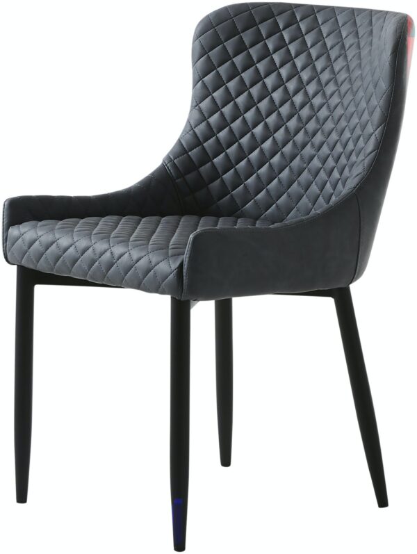Ottowa, Spisebordsstol, Kunstlæder by Unique Furniture (H: 82 cm. x B: 52,5 cm. x L: 62,5 cm., Grå)