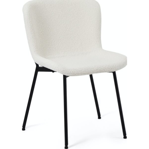 Bamse, Spisebordsstol, Stof by Raymond & Hallmark (H: 80 cm. x B: 52 cm. x D: 61 cm., Hvid)