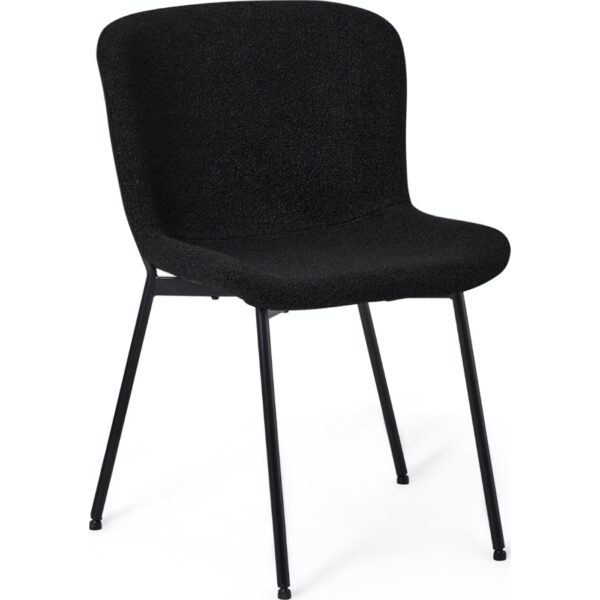 Bamse, Spisebordsstol, Stof by Raymond & Hallmark (H: 80 cm. x B: 52 cm. x D: 61 cm., Sort)