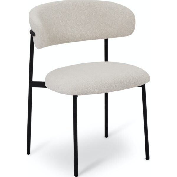 Diana, Spisebordsstol, Stof by Raymond & Hallmark (H: 70 cm. x B: 55 cm. x D: 55 cm., Hvid)