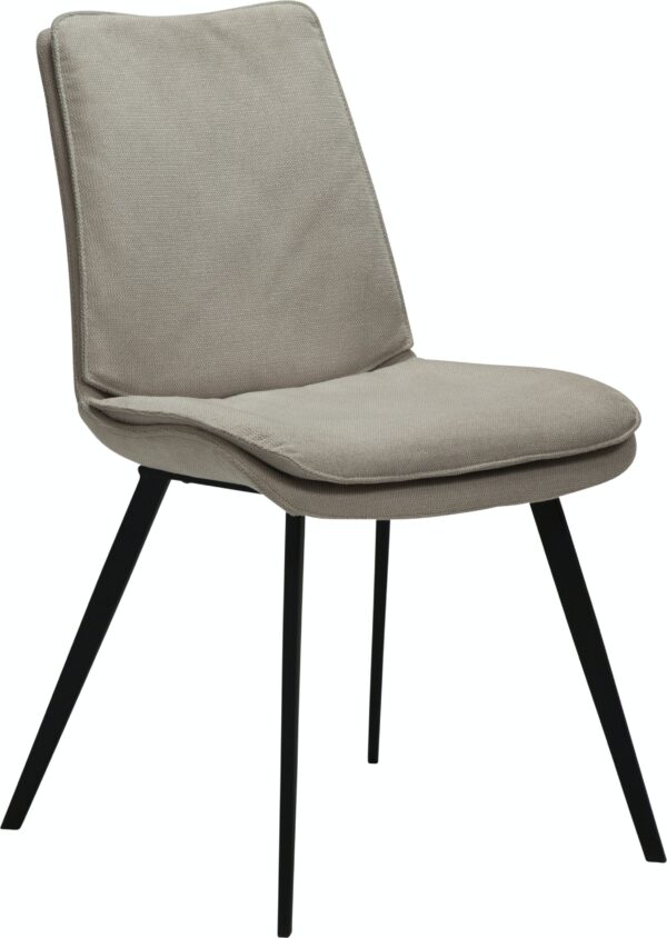 Fierce, Spisebordsstol, Stof by DAN-FORM Denmark (H: 85 cm. B: 49 cm. L: 60 cm., Hvid/Beige)