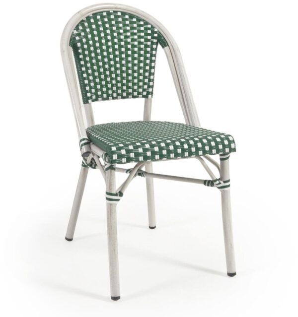 Marilyn, Udendørs spisebordsstol, metal by LaForma (H: 88 cm. x B: 45 cm. x L: 59 cm., Grøn)
