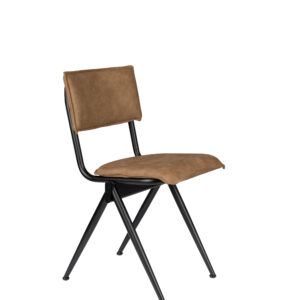 DUTCHBONE New Willow spisebordsstol - mokka brun PU og sort stål