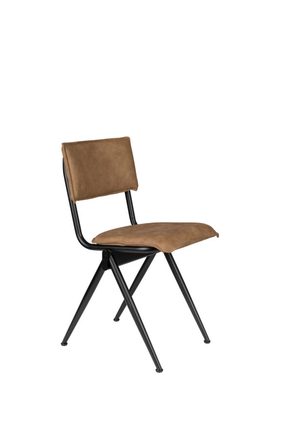 DUTCHBONE New Willow spisebordsstol - mokka brun PU og sort stål
