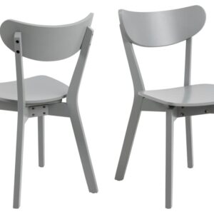 ACT NORDIC Roxby spisebordsstol - lysegrå MDF og lysegrå gummitræ