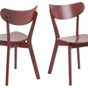 ACT NORDIC Roxby spisebordsstol - terracotta MDF og terracotta gummitræ