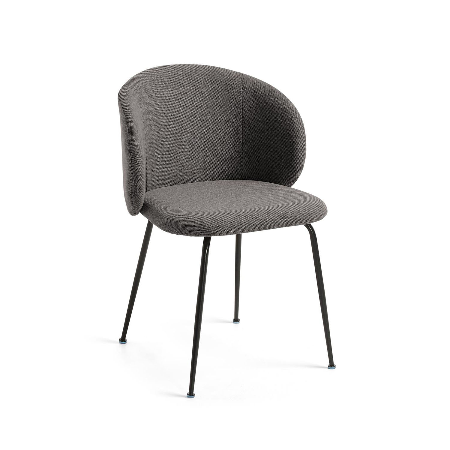 KAVE HOME Minna spisebordsstol - mørkegrå stof og metal