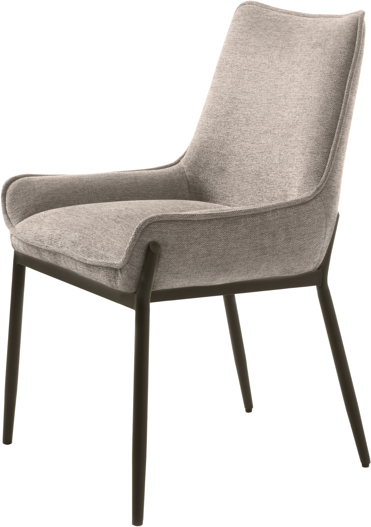 Spisebordsstol, køkkenstol Nordique Design Calgary i sand/sort med Brego 31 stof og sort metal FSC-certificeret