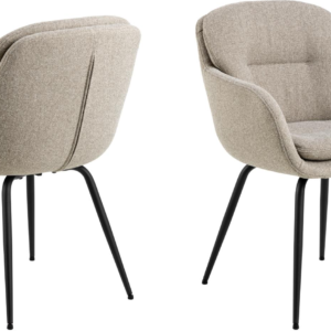 Spisebordsstol med armlæn Signature Gloraya beige Alea-stof