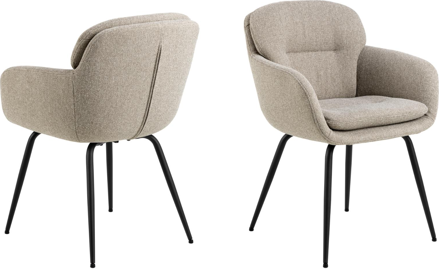 Spisebordsstol med armlæn Signature Gloraya beige Alea-stof