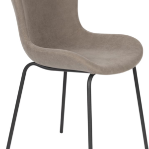 Spisebordsstol Studio White Junzo stengrå ribfløjl metalramme H81,5xB48xD56 cm