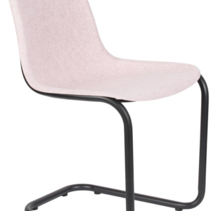 Spisebordsstol Zuiver Thirsty perlemor genanvendt plast med sort stålstel H78,5xB52xL55cm spisestuestol