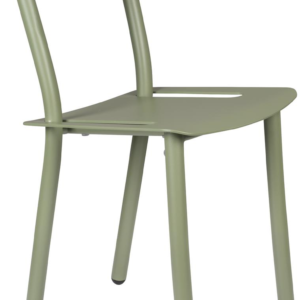 Udendørs spisebordsstol Zuiver Friday taupe aluminium stabelbar 140 kg havestol