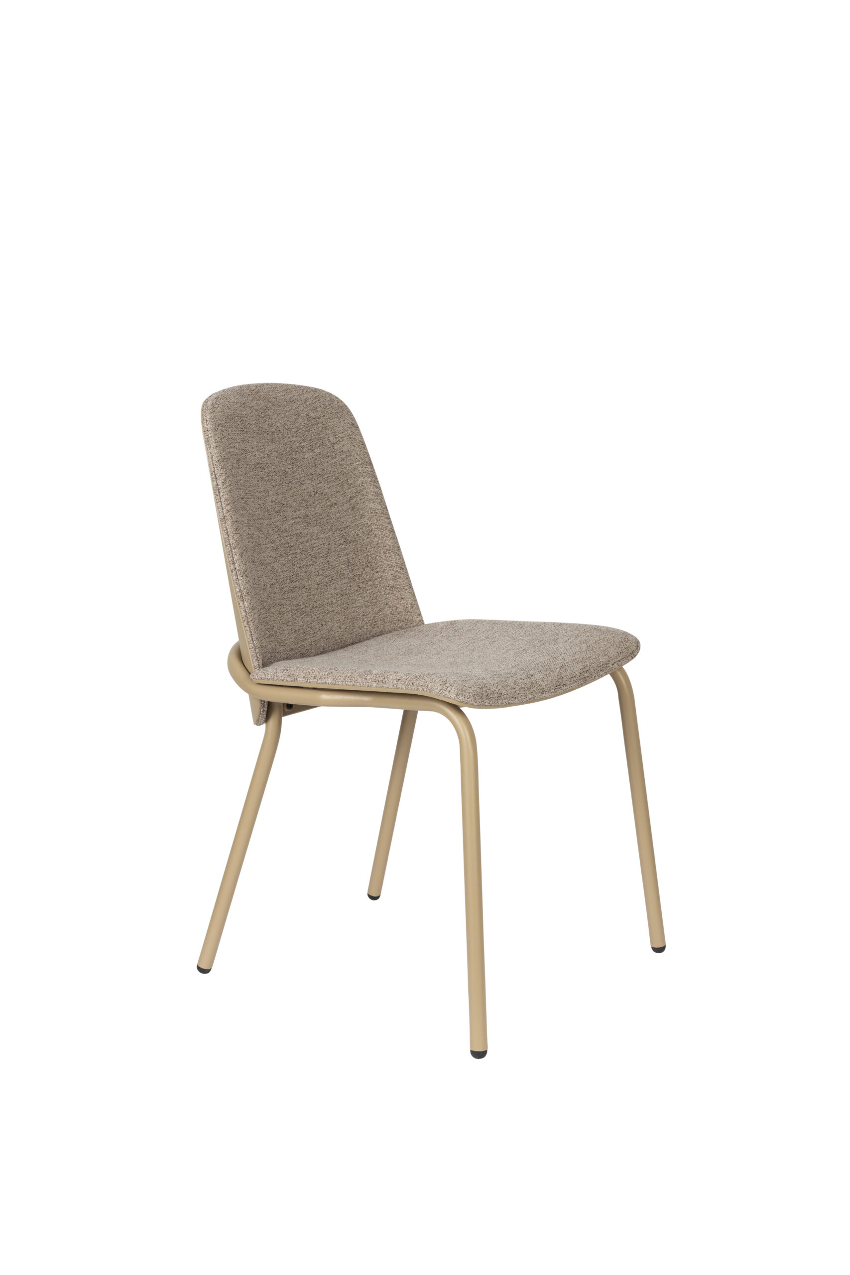 ZUIVER Clip spisebordsstol - beige polyester, egefinér og metal